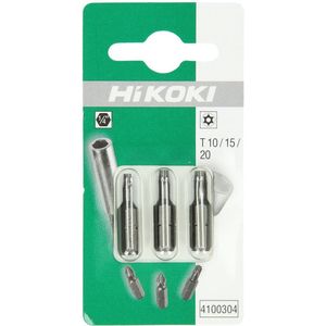 Hikoki Accessoires Bits Met Gat 1/4" Torx Tx10/15/20 - 25Mm 4100304