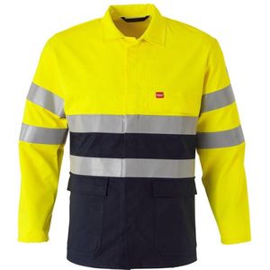 HAVEP 30008 Korte jas ZM Multi Protector Fluo Geel/Dark Navy maat 48