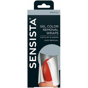 6x Sensista Gel Color Removal Wraps 3 x 10 stuks