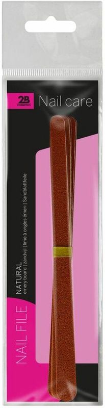 2B - Nagelvijl Natural - 5 Stuks - Voor Natuurlijke Nagels