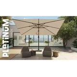 Zweefparasol Platinum Challenger T1 Black Ø350 cm