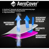 Platinum AeroCover | Zweefparasolhoes | t/m 3x3m en Ø3,5m | Waterproof | Met Rits en Stok | Ademend | H250x55/60 cm | Antraciet