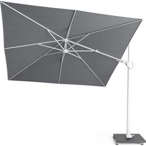 Challenger T2 premium zweefparasol 300x300 cm witte mast manhattan