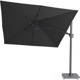 Platinum Challenger T² zweefparasol 300x300cm | Premium doek | Faded Black