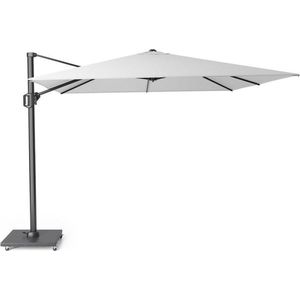 Platinum Sun & Shade – Zweefparasol – Challenger T¹ - 300x300 cm – Wit – Kantelbaar – 360° Draaibaar – 96% UV protectie