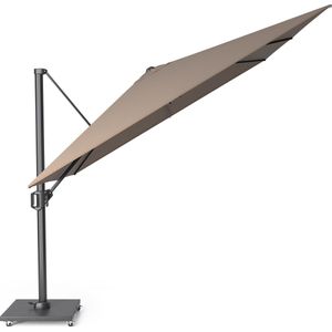 Platinum Sun & Shade – Zweefparasol – Challenger T¹ - 300x300 cm – Havana – Kantelbaar – 360° Draaibaar – 98% UV protectie