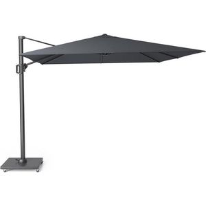 Platinum Sun & Shade – Zweefparasol – Challenger T¹ - 300x300cm – Zwart – Kantelbaar – 360° Draaibaar – 96% UV protectie