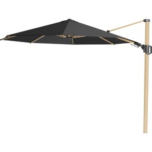 Challenger T2 premium zweefparasol 350 cm rond oak mast faded black