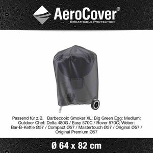 Platinum AeroCover - Kogelbarbecuehoes - Ø57cm - Ademend - Waterproof - Hoge kleurechtheid