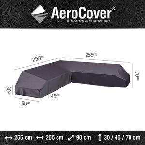 Platform loungesethoes 255x255x90xH30/45/70 cm– AeroCover