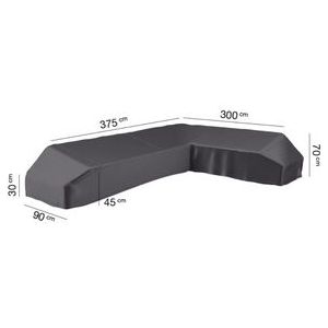 Platinum AeroCover - Loungebankhoes L-vorm - 375x300x90xH30/45/70cm Rechts - Ademend - Waterproof - Hoge kleurechtheid