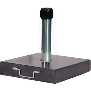 Platinum Sun & Shade - Parasolvoet - Rome - 60kg - Zwart gepolijst graniet - Rolwieltjes - Stabiel