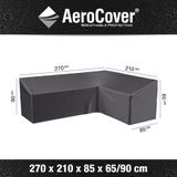 Loungesethoes Platinum AeroCover Anthracite Right (270 x 210 x 85 x H65/90 cm)