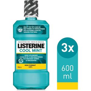 Listerine Cool Mint - Mondspoeling - 3x600ml