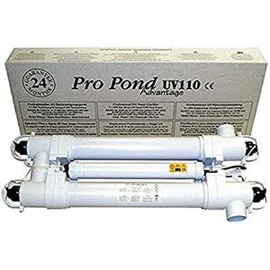 TMC Filter Pro Pond UV 110W TL Advantage, voor een heldere vijver, maximale debiet 36 m3 per uur, maximale vijvercapaciteit 72 m3, 63 millimeter kleefaansluitingen