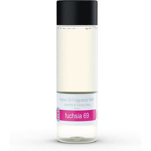 JANZEN Home Fragrance Refill - Geurstokjes Navulling - Fuchsia 69 - Kruidig en Bloemig - 200 ml