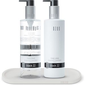 Janzen Hand Care Set Black 22 + Luxury Tray White - 250ml