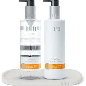 JANZEN Hand Care Set Orange 77 + Luxury Tray White