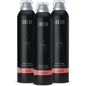 JANZEN Shower Foam Coral 58 3-pack