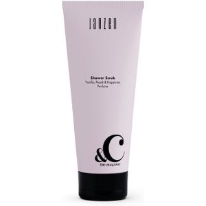 Janzen - &C Vanilla, Peach & Happiness Shower Scrub Lichaamsscrub en -peeling 200 ml