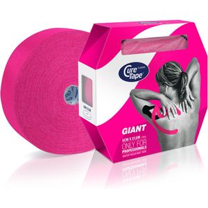 CureTape® Giant Classic - Roze - Kinesiotape - Elastisch katoen - 5cm x 31,5m - Huidvriendelijk