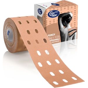 CureTape® Punch - Beige - Kinesiotape - Uniek gatenpatroon - Werkt sterker op huid en fascie - 5cm x 5m