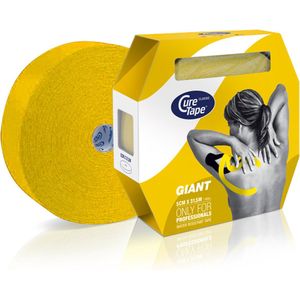 CureTape® Giant Classic - Geel - Kinesiotape - 5cm x 31,5m - Huidvriendelijke elastische tape - FysioTape - Kinesiologie Tape - Cure Tape