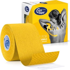 CureTape® Classic - Kinesiotape - Geel - 5 cm x 5 m - 1 rol - Elastisch Katoen