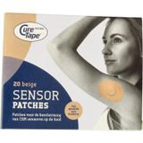 CureTape Sensor Patches - Beige - Sensor Pleisters - Freestyle Libre 2 & 3 - Dexcom G6 & G7 - Medtronic Guardian - 20 Stuks