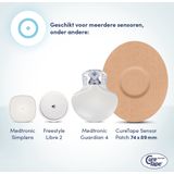 CureTape - Sensor Patches - Beige - Sensor Pleisters - Freestyle Libre 2 & 3 - Dexcom G6 & G7 - Medtronic Guardian - 25 Stuks