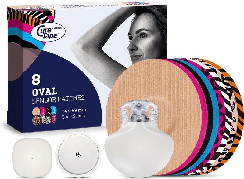 CureTape - Patches MIX - Sensor Pleisters - Mix - Huidvriendelijk - 8 Stuks