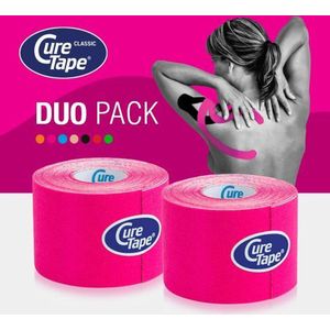 CureTape Classic - Duo Set - Kinesiotape - Latexvrij - 5 cm x 5 m