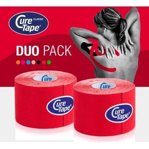 CureTape Classic - Kinesiologie Tape - Latexvrij - 5 cm x 5 m - 2 Rollen