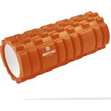 Matchu Sports - Foam roller - Foamroller - Triggerpoint massage - Massage roller - 33 cm - Hard - Oranje