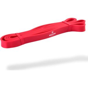 Matchu Sports - Power band - Pull up band - Fitness Elastiek PRO - Light (rood) - 1 meter - 11 tot 29kg weerstand
