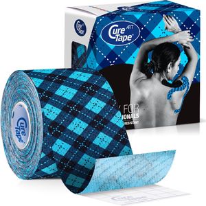 CureTape® Art - Kinesiotape - Tartan Print - 5cm x 5m - Elastisch Katoen