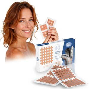 CrossLinq® Large - CrossTape - 20 sheets (40 CrossLinqs) - acupunctuurpleisters - rasterpleisters