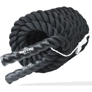 Matchu Sports - Battle Rope - Fitness Touw - 8KG - 38mm x 9m