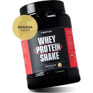 Matchu Sports - Proteïne poeder - Eiwitshake - Whey protein - Banaan - 1 kg - 35 porties