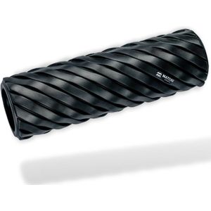 Matchu Sports | Foam roller | Fascia roller | Massage roller | Heavy duty | Hoge hardheid | Stevige massage | EVA foam | 46cm | 13cm diameter | Zwart |