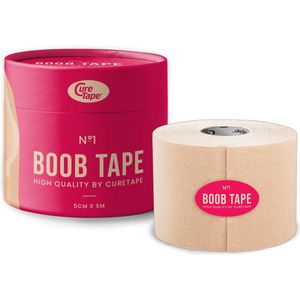 No1 - Fashion Tape - Beige - Katoen - Inclusief Nipple Covers - 1 rol 5cm x 5m