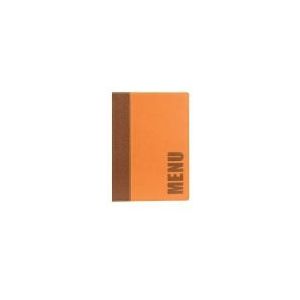 Menukaart securit trendy a5 1 x 2 tassen bruin