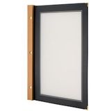 Securit - Menumap Wood - Zwart - A4 - Hout en Polypropyleen