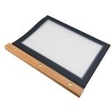 Securit - Menumap Wood - Zwart - A4 - Hout en Polypropyleen