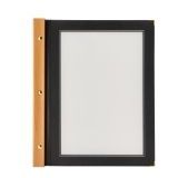 Securit - Menumap Wood - Zwart - A4 - Hout en Polypropyleen