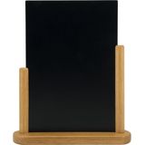 Securit Elegant krijtbord, gelakt, mahonie, 15 x 21 cm
