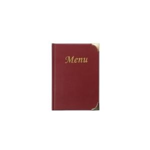 Menukaart Basic - Wijnrood - 10 x A5
