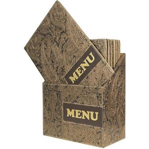 Doos met 10 menu's A4-ontwerp - Paisley - 370x290x210mm