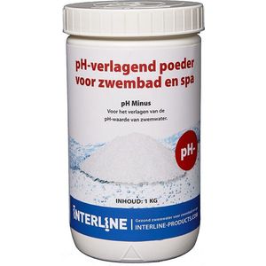 Interline PH-minus Granulaat Pot A 1 Kg wit chloor Interline Zwembadreinigingsmiddel (20.0000cm x cm)
