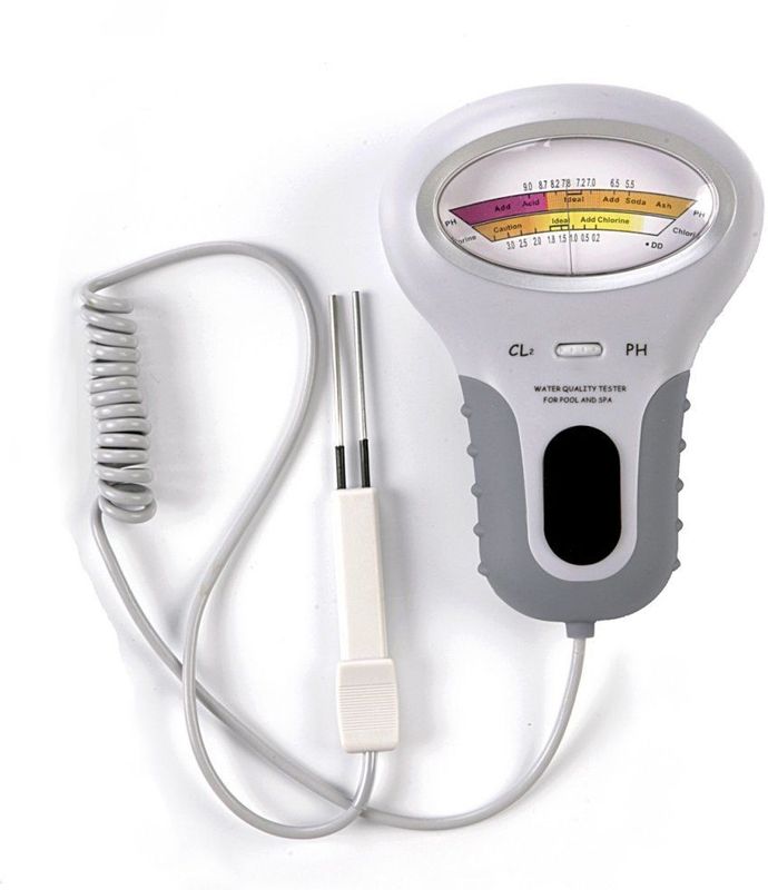 Interline Elektronischer Pooltester für Chlor und pH-Wert Messung